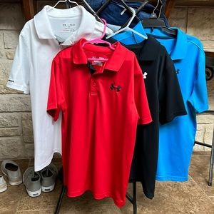 Under Armour collared Polo Youth Boys shirts